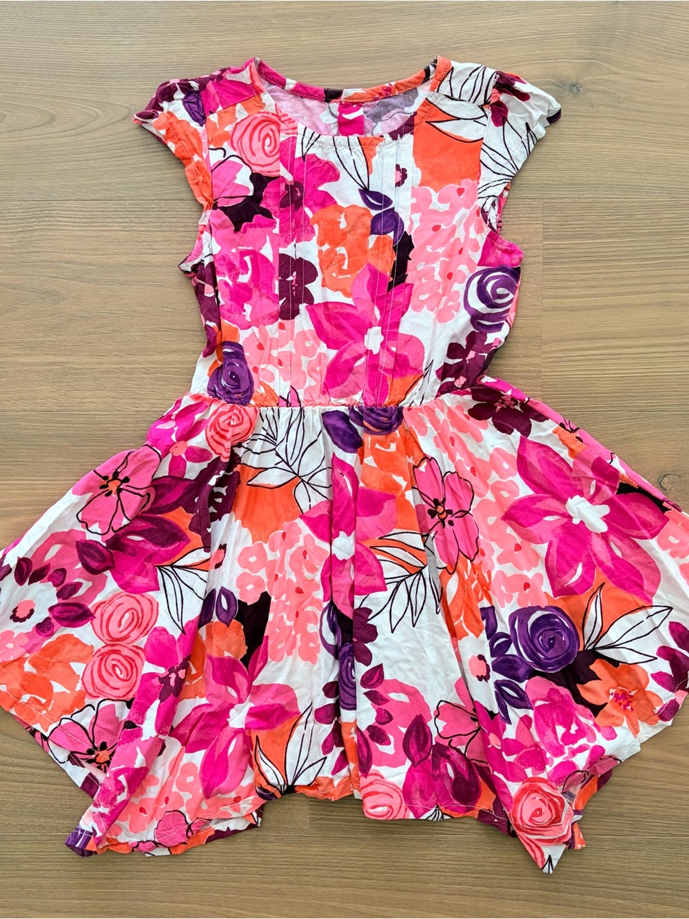 Crazy 8 Girls Floral Dress in Pink, Orange & Purple